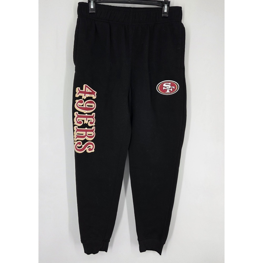 San Francisco 49ers NFL Football Sweatpants Men's Medium Black Pockets